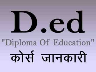 D.Ed Course Details In Hindi
